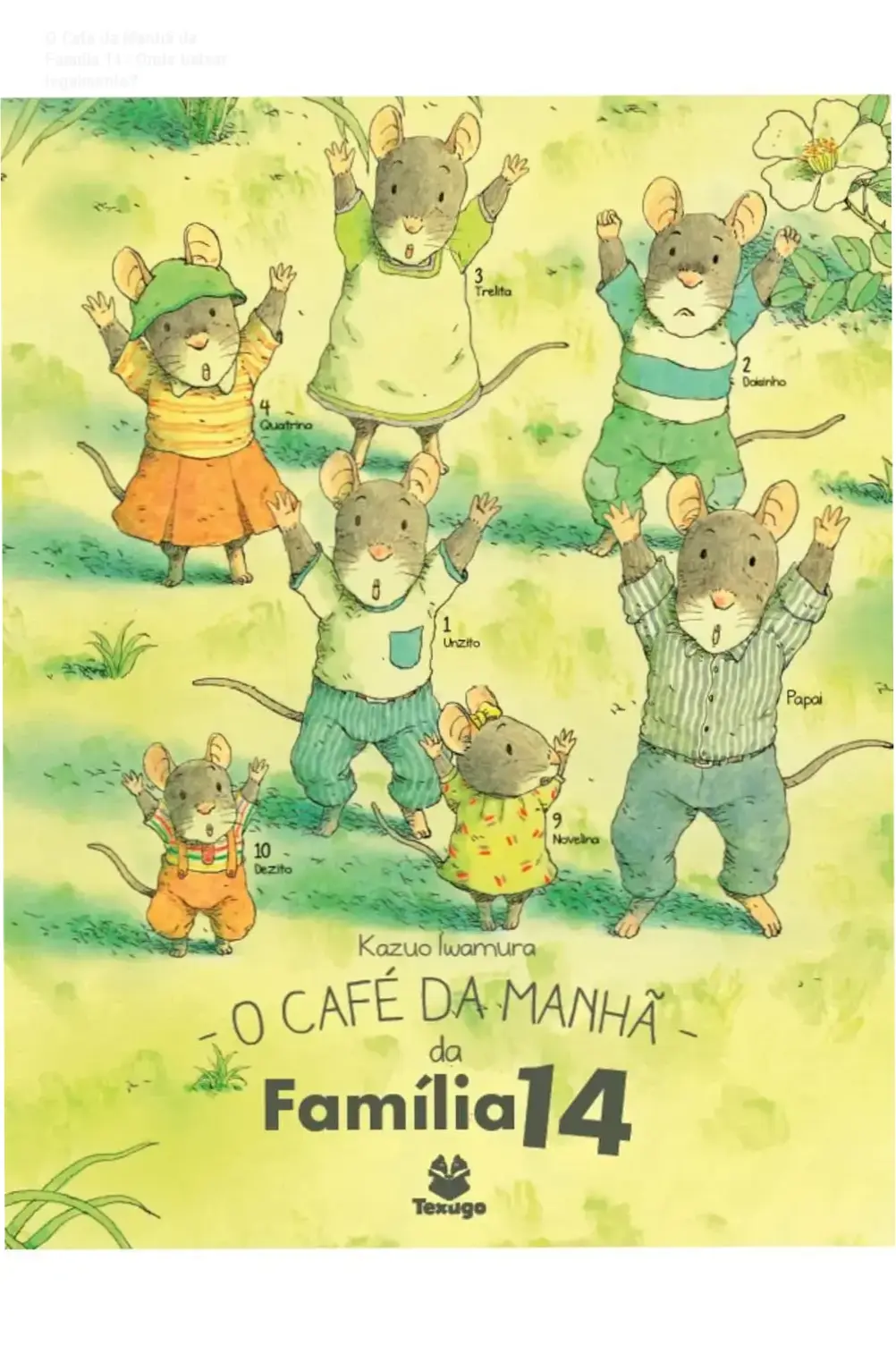 Capa colorida de O Café da Manhã da Família 14 de Kazuo Iwamura