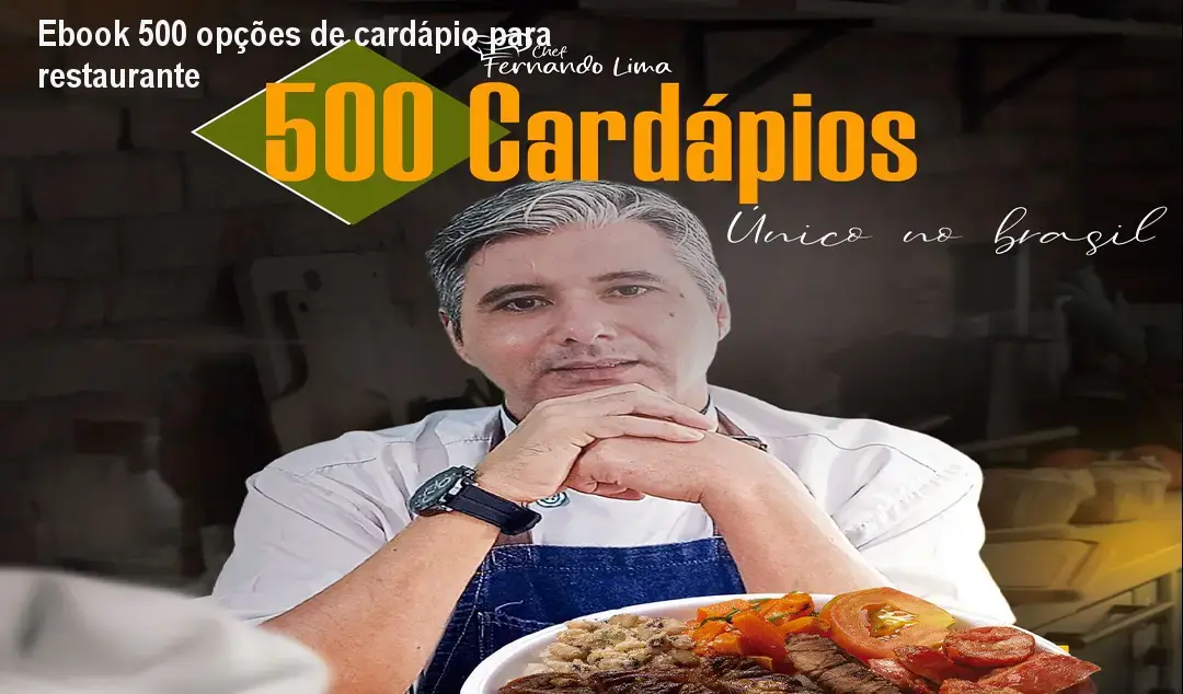 cardapio com 500 opcoes montadas completas o primeiro e unico do brasil 1