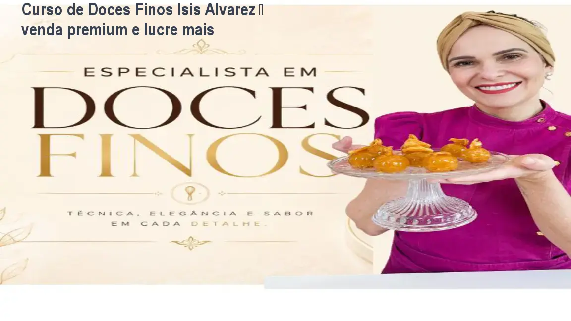 chef isis treinamento doces de confeitaria especialista em doces finos 1