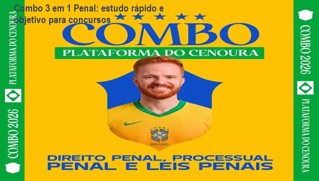 combo 3 em 1 penal processo penal e leis penais 1