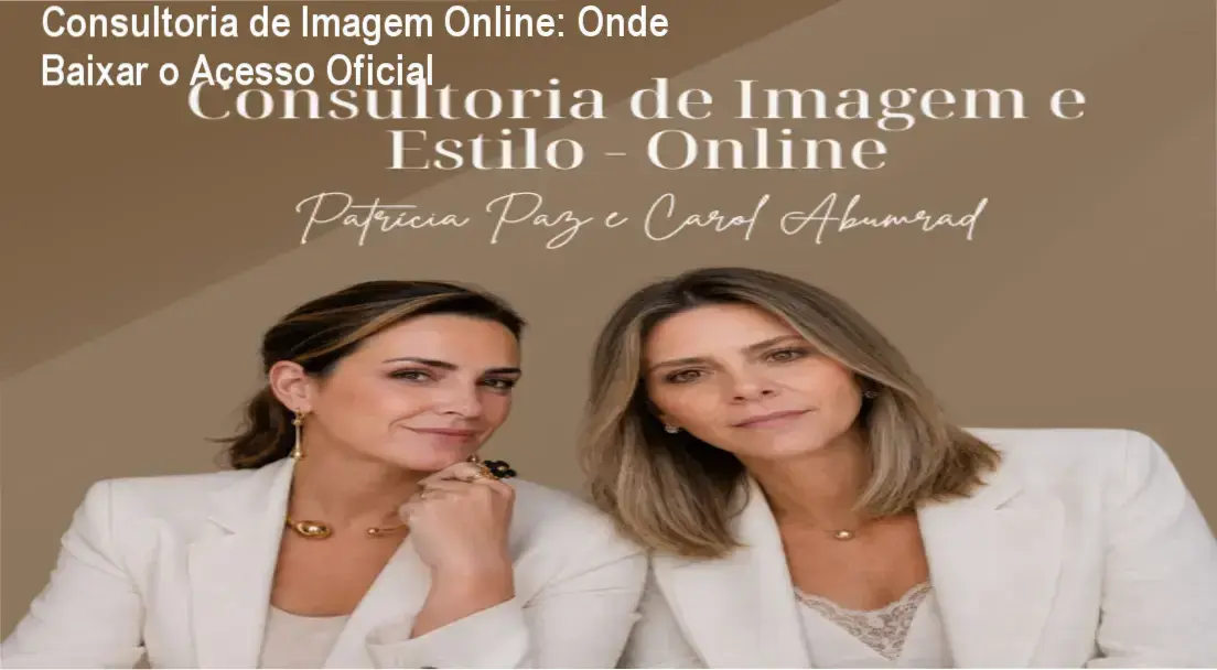 Tela mostrando a página de acesso da Consultoria de Imagem e Estilo Online de Pati Paz e Carol Abumrad