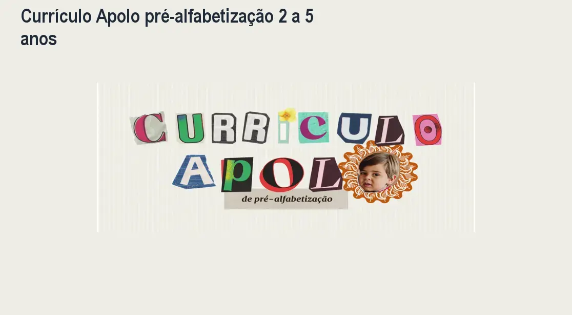 curriculo apolo pre alfabetizacao 2 a 5 anos 2 1