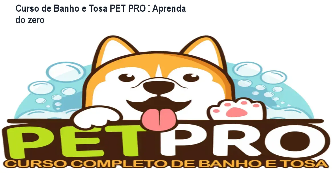 curso de banho e tosa pet pro 1