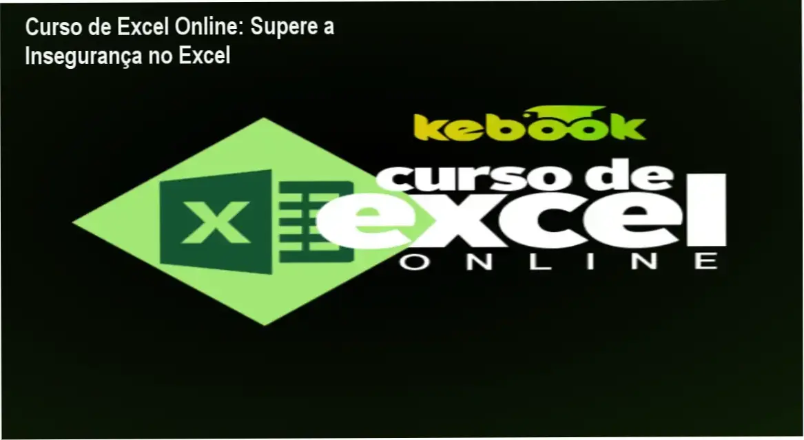 Tela do Curso de Excel Online mostrando módulos de Excel, VBA e Power BI