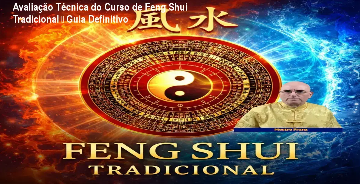 Mestre Franz apresentando o Curso de Feng Shui Tradicional com exemplos de ambientes harmonizados
