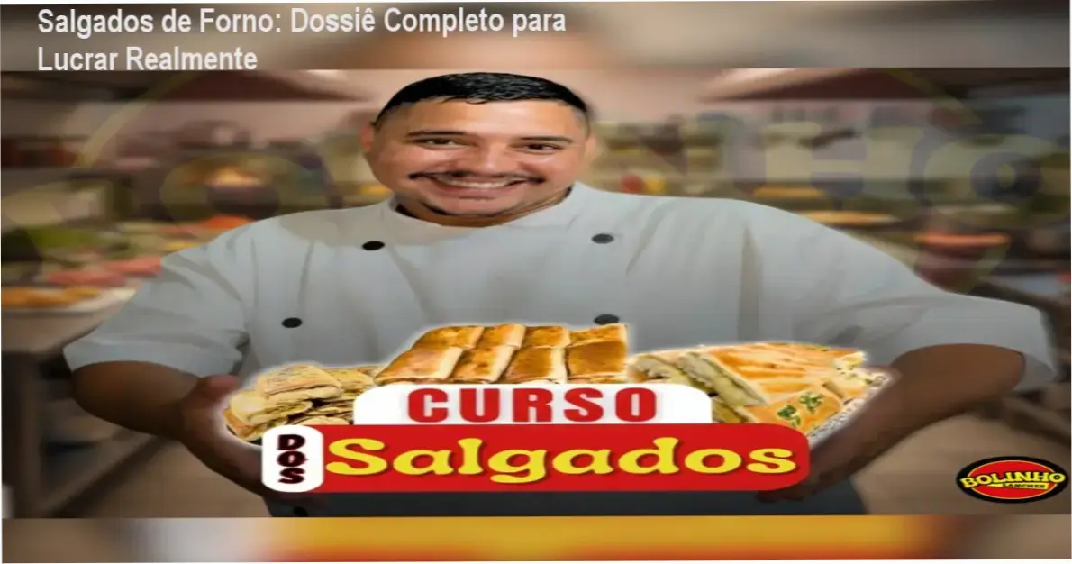 Salgados de forno variados dispostos de forma profissional para venda