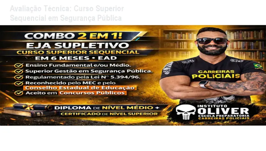 Imagem ilustrativa do Curso Superior Sequencial de Gestão em Segurança Pública e Privada