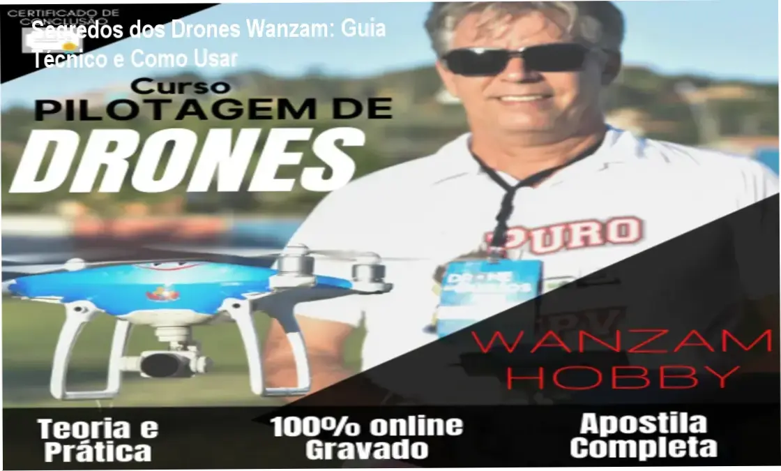 Aula prática de drones Wanzam mostrando operação segura e teoria de voo