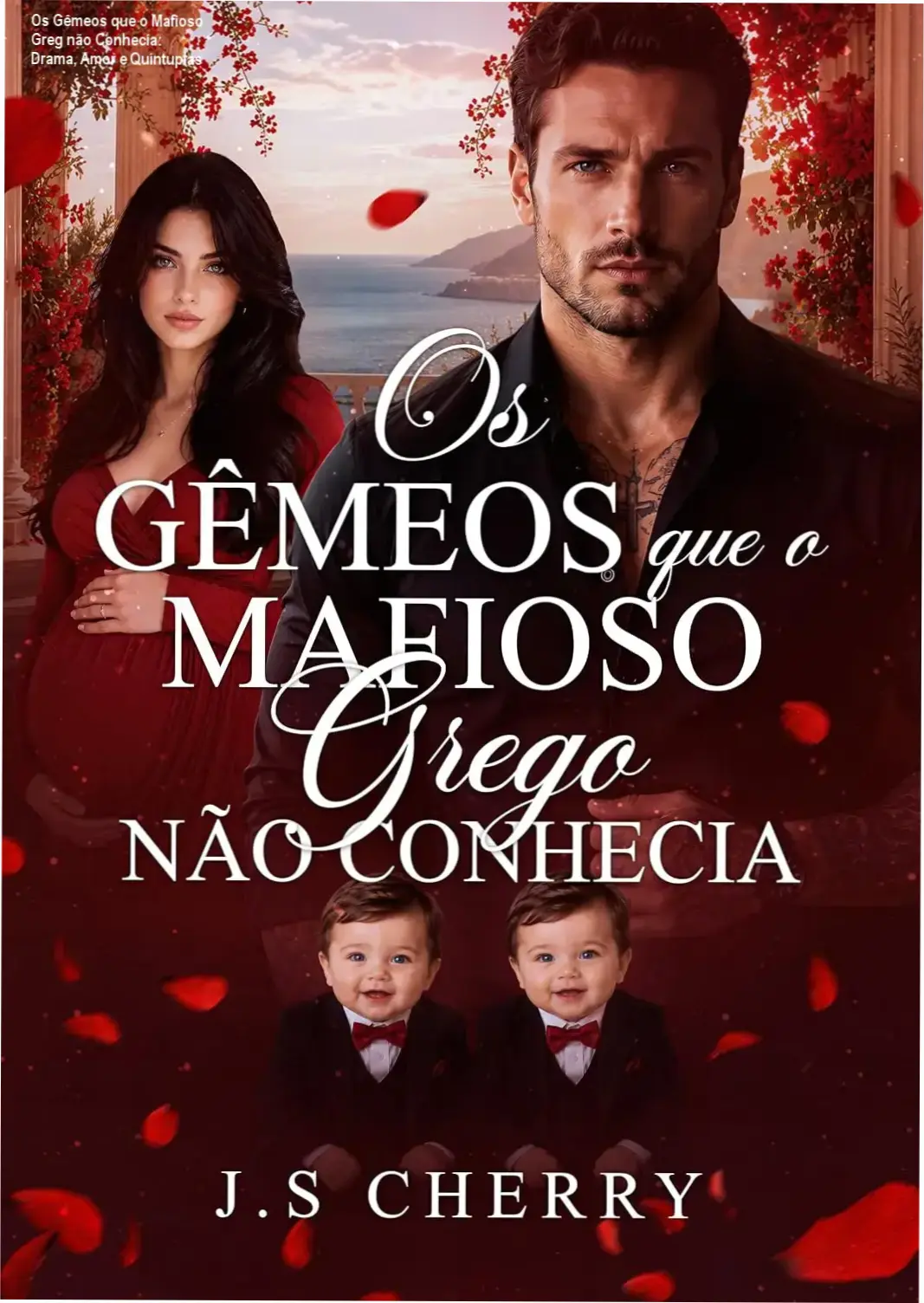 Capa digital do livro 'Os Gêmeos que o Mafioso Greg não Conhecia' da série Trigêmeos Gregos