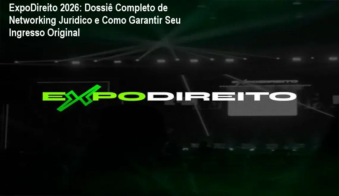 Imagem do ExpoDireito 2026 mostrando networking entre advogados e palestrantes renomados