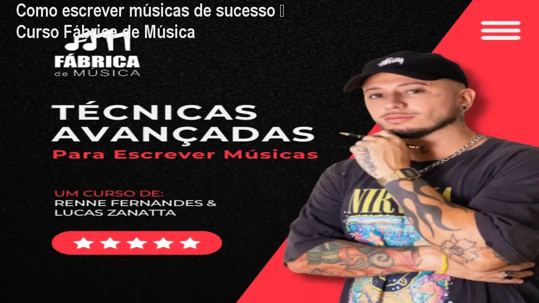 fabrica de musica tecnicas avancadas para escrever musicas 1