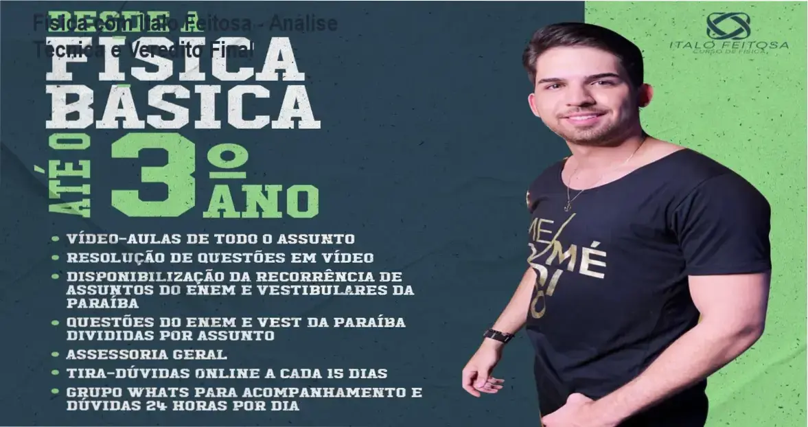 Física com Ítalo Feitosa - Analisando Diafragma de Tela do Curso Online