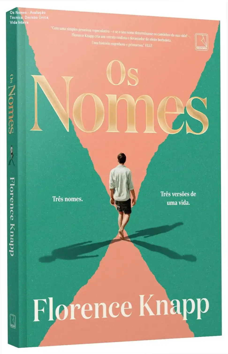Capa do livro Os Nomes, mostrando a profundidade emocional da história em capa comum colorida.