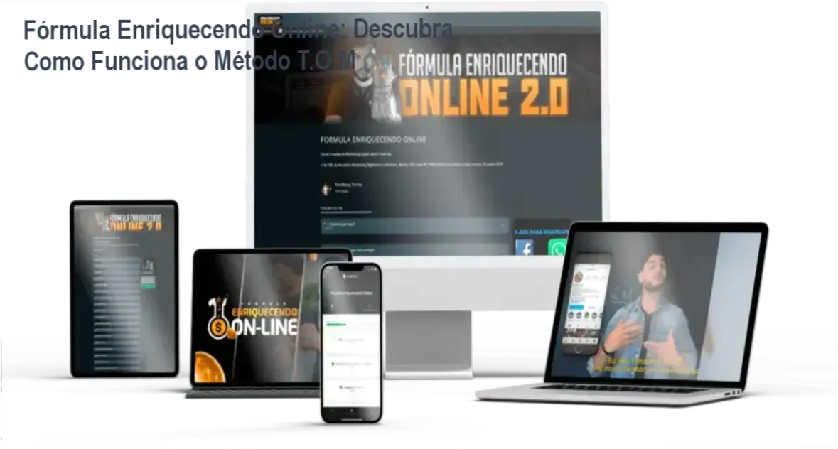 Fórmula Enriquecendo Online referência do Método T.O.M para marketing digital e geração de renda online