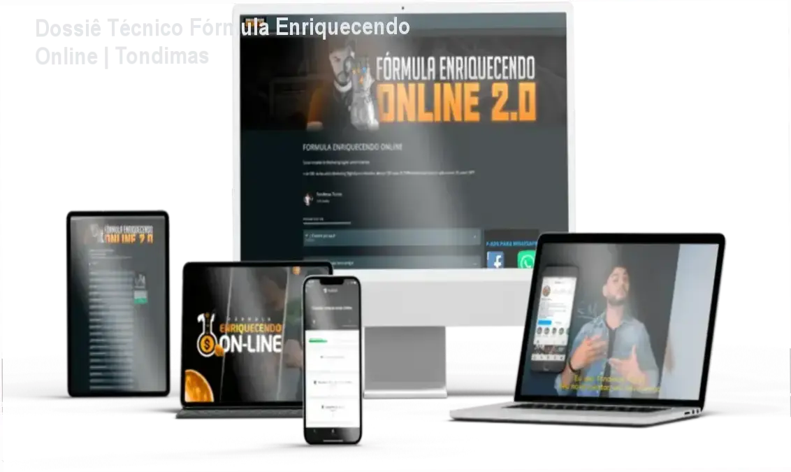 Fórmula Enriquecendo Online por trás das cenas: sistema de estudo, ferramentas práticas e acesso multiplataforma revelados