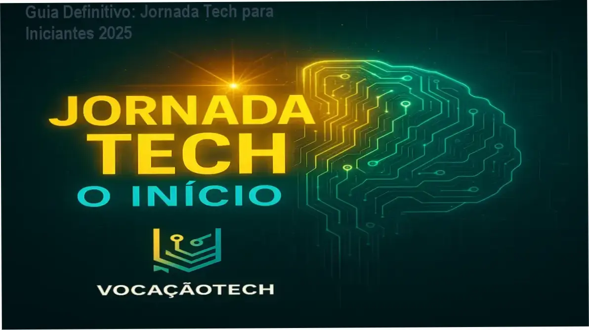 Capa digital do guia completa Jornada Tech para iniciantes em tecnologia