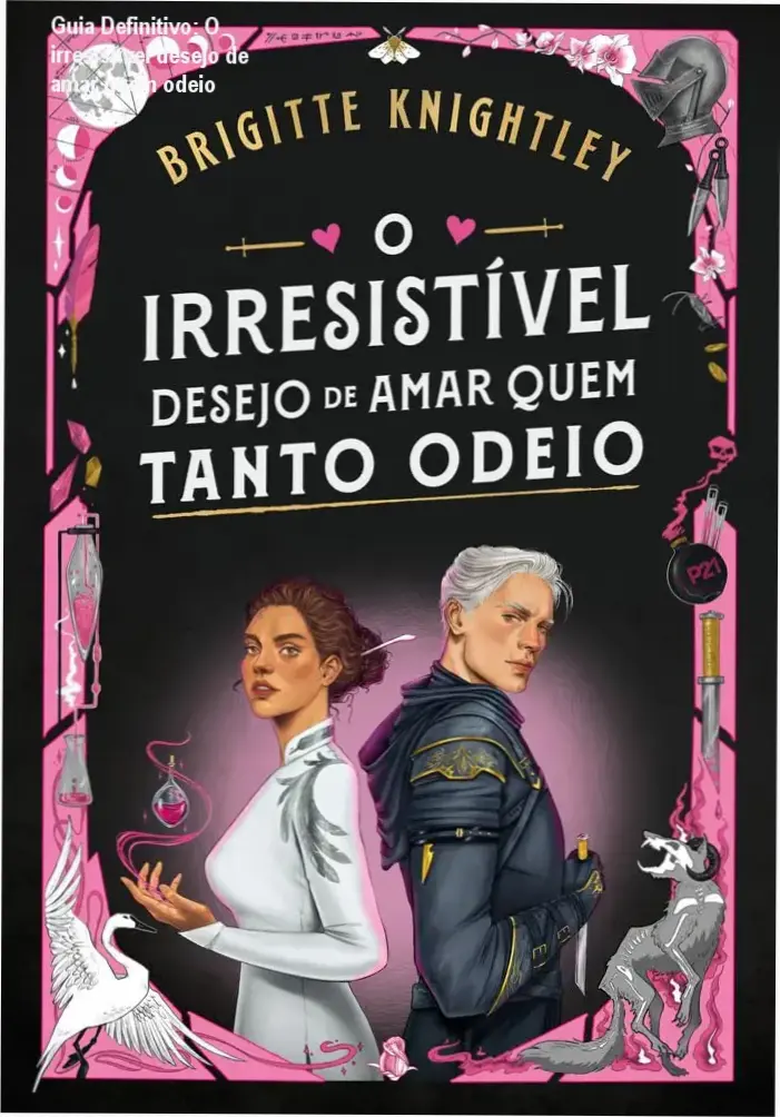 Capa do eBook 'O irresistível desejo de amar quem tanto odeio', ilustra personagens principais envolvidos em trama de amor e ódio