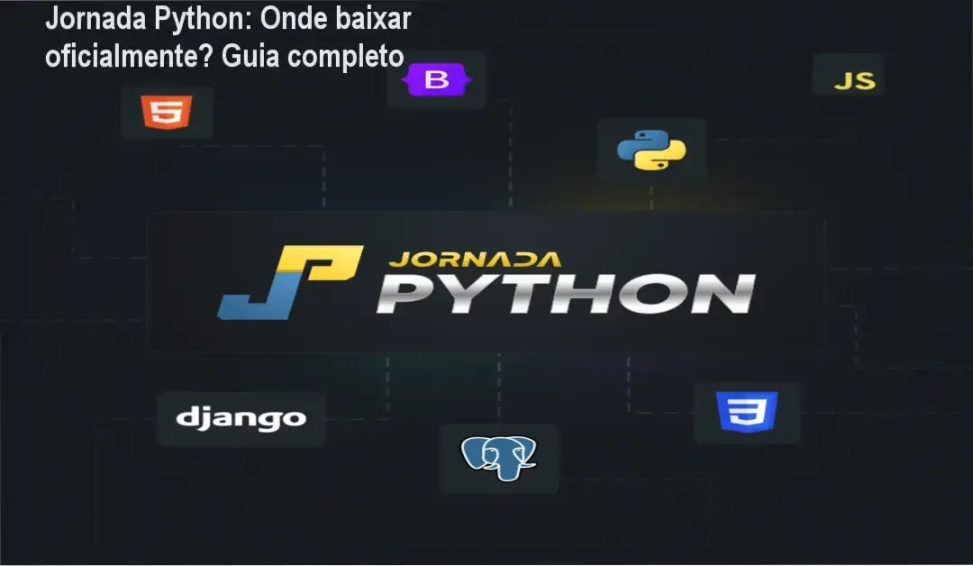 Captura de tela mostrando a página oficial de download da Jornada Python