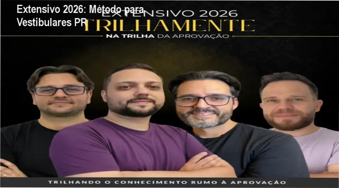 Capa do curso Na trilha da Aprovação - Extensivo 2026 com foco em vestibulares do Paraná