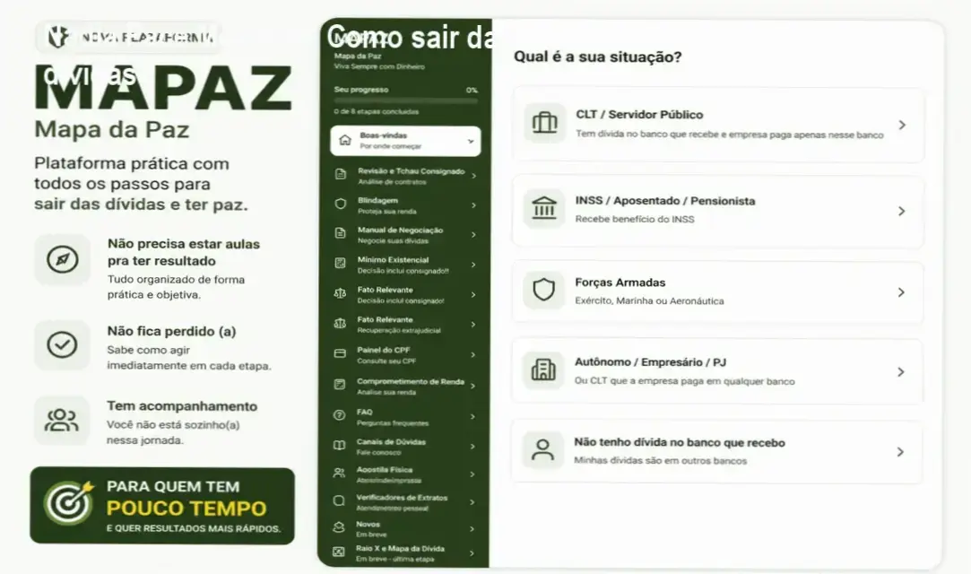 Nadia Pace apresentando sua mentoria para eliminar dívidas e limpar o nome