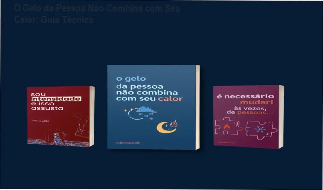 Livro O Gelo da Pessoa + metodologia de relações emocionais
