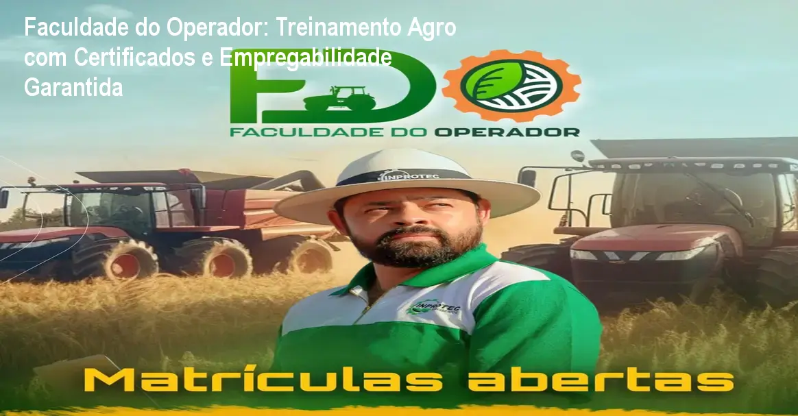 operador de maquinas agricolas nomecomercial faculdade do operador fdo inprotec treinamentos autorprodutor inprotec treinamentos instrutor allyson viana 3 1