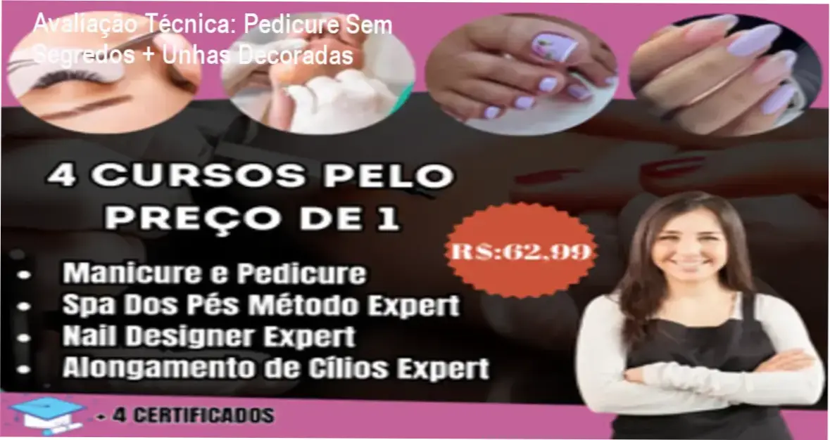 Capa do curso Pedicure Sem Segredos + Unhas Decoradas de Fabiana Cardoso