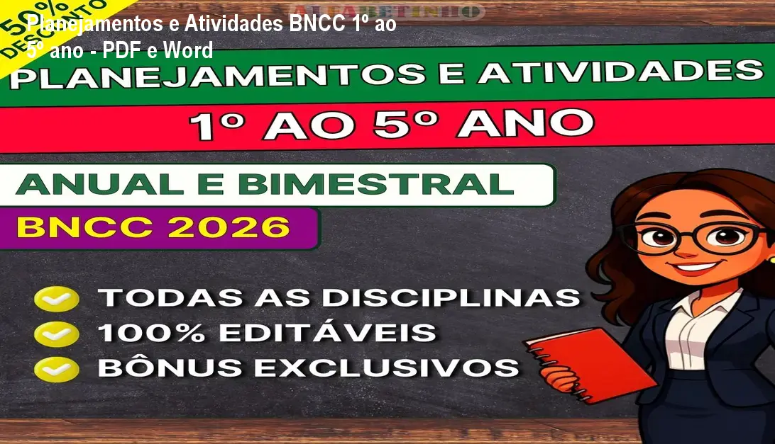 planejamentos e atividades 1 ao 5 ano bncc 2026 1