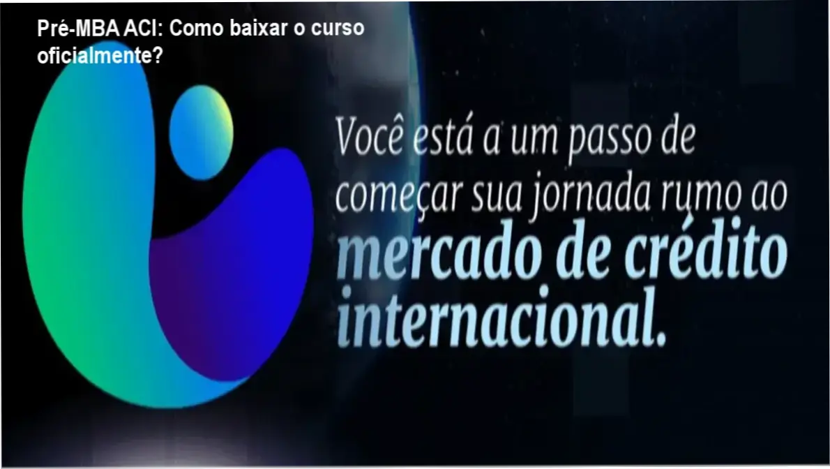 Página oficial de download do curso Pré-MBA ACI