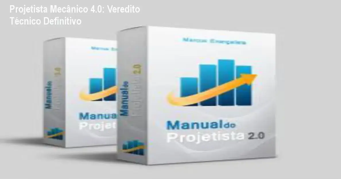Capa do ebook Projetista Mecânico 4.0 mostrando projetos mecânicos e uso de CAD