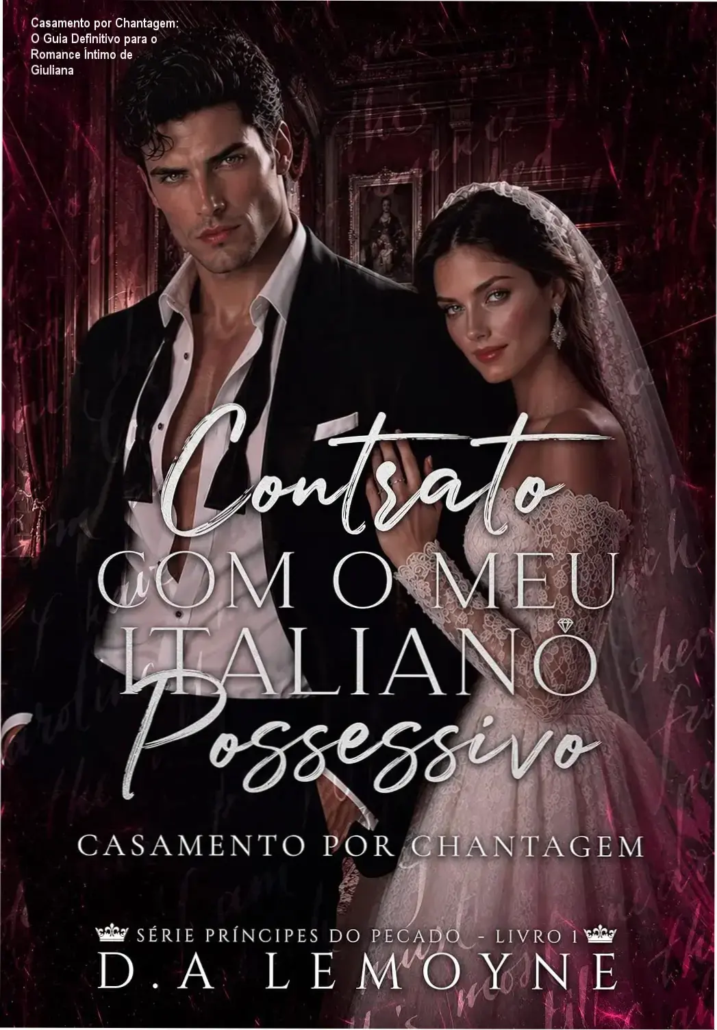 Ilustração da covers do livro Conto com o meu Italiano Possessivo com destaque para os personagens principais