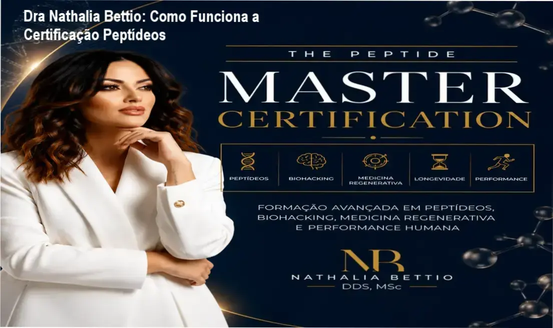 The Peptide Master Certification Dra Nathalia Bettio bastidores e funcionamento interno