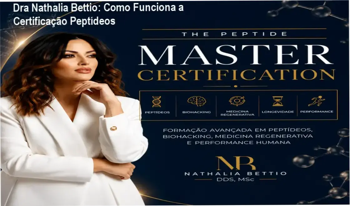 The Peptide Master Certification Dra Nathalia Bettio bastidores e funcionamento interno