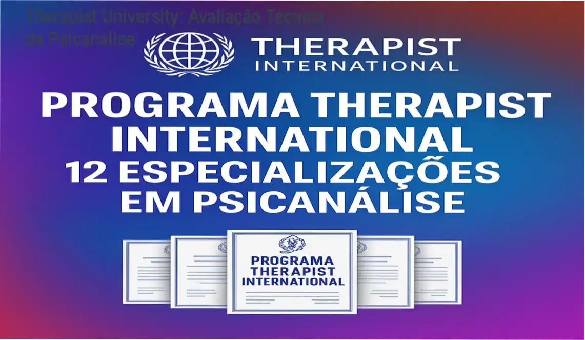 Capa do ebook da Therapist University sobre especialização em psicanálise clínica