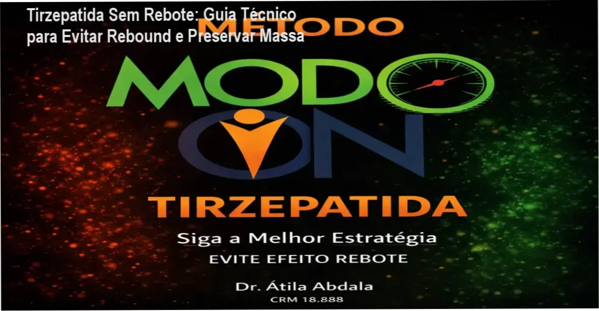 Tela do Protocolo Modo ON mostrando aplicativos de dieta, treino e estratégia de desmame para tirzepatida