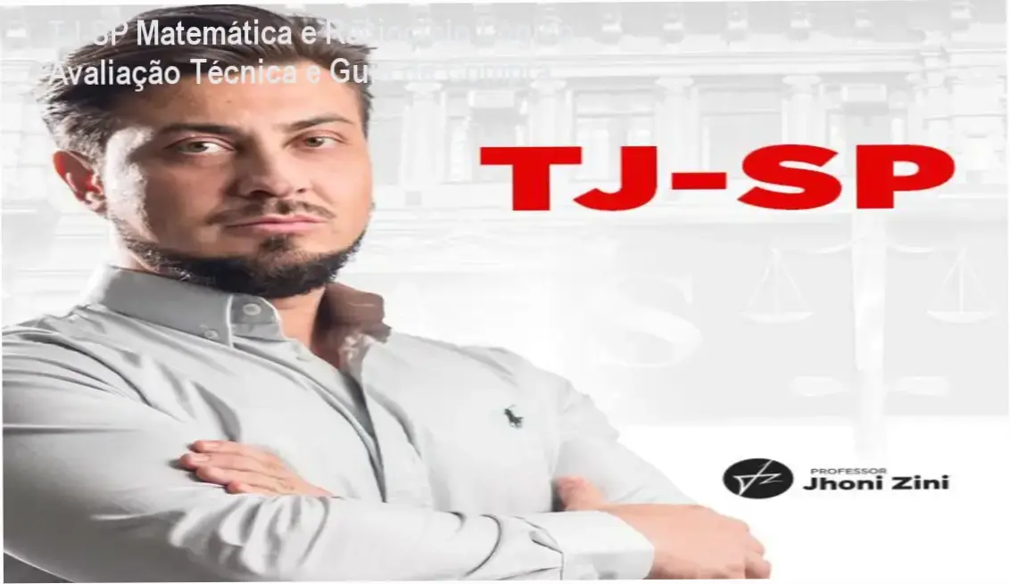 Imagem ilustrativa do curso TJ-SP Matemática e Raciocínio Lógico de Jhoni Zini