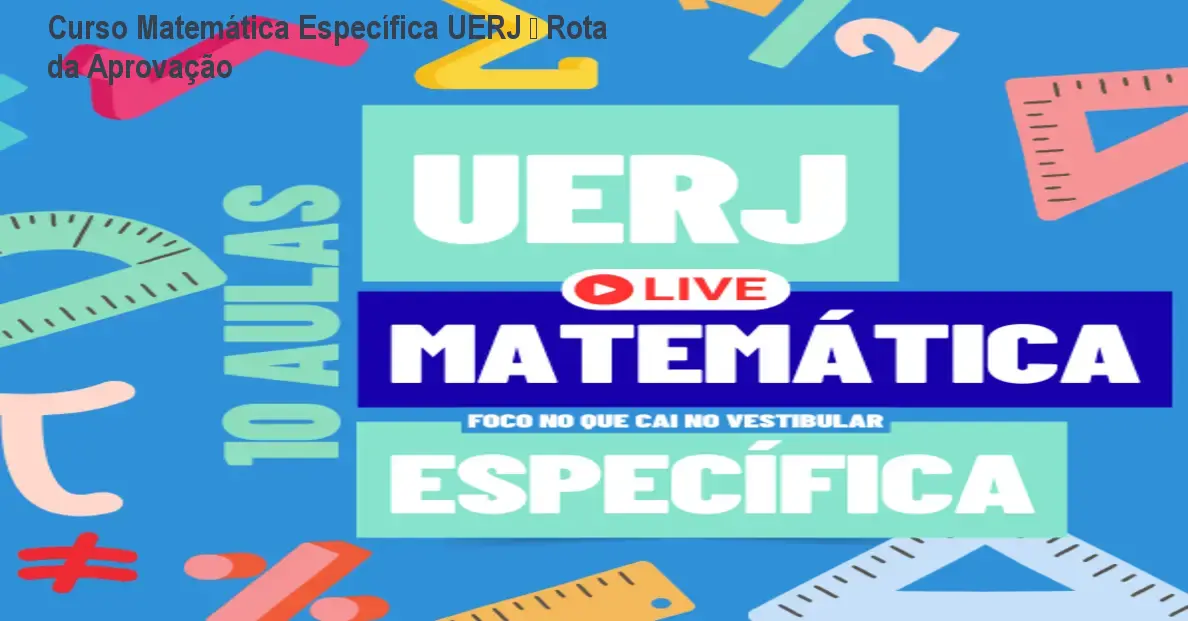 uerj matematica especifica rota da aprovacao 1