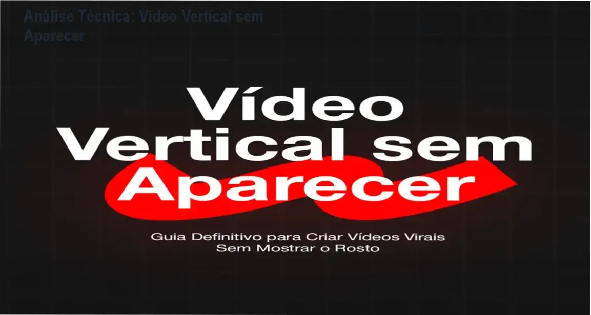Video Vertical sem Aparecer: Manual completo para criar conteúdo viral sem mostrar o rosto
